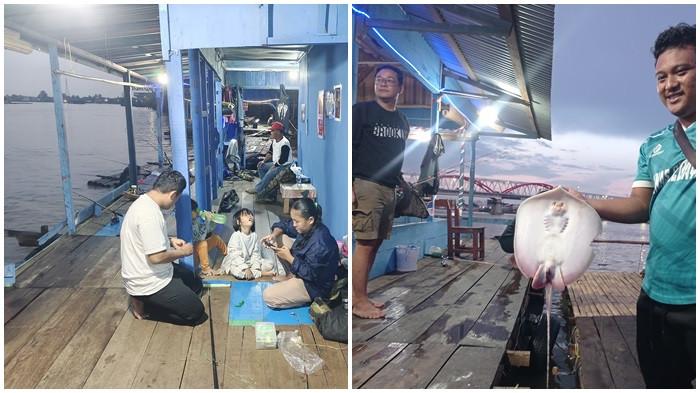 Liburan Murah Meriah di Tepi Sungai Ogan,  Rakit Pemancingan Destinasi Wisata Keluarga di Palembang