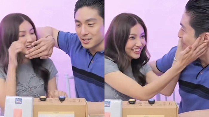 SARWENDAH LAMARAN - Aksi artis Sarwendah pegang wajah Giorgio Antonio tuai sorotan, dicapture (29/6/2025). Fakta Sarwendah dan Giorgio Antonio Lamaran, Momen Makan Keluarga Dikuak,