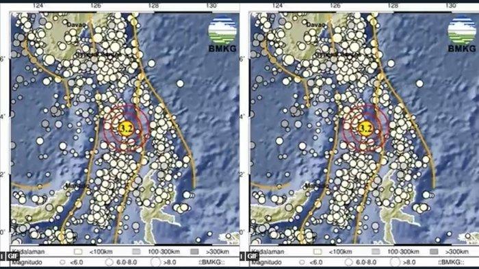 Info Gempa Hari ini Rabu 15 Maret, Magnitudo 3.2 di Melonguane, Sulawesi Utara