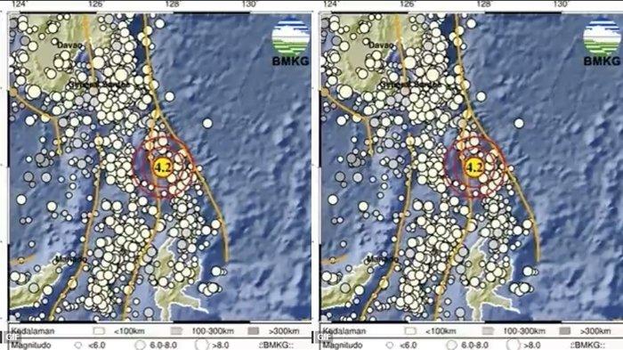 Info Gempa Hari ini Selasa 16 Januari 2024, Magnitudo 4.2 di Melonguane, Sulawesi Utara