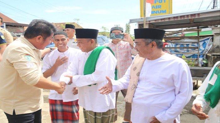 Deru Silaturahmi dengan Warga Kelurahan Kemas Rindo Kertapati, Tinjau Pembangunan Masjid Bustanul