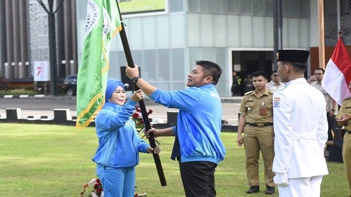 Herman Deru Motivasi Semangat 138 Kontingen Pornas Korpri Sumsel akan Berlaga di Kota Semarang