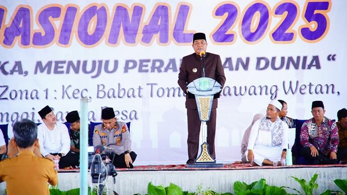 Bupati Toha Ajak Santri Muba Kuasai Teknologi di Era Digital, Peringati Hari Santri