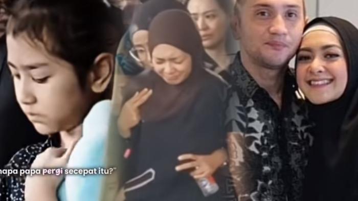 KESEDIHAN RICHA ISKAK - Kolase. Isak tangis Richa Iskak lepas sang suami di pemakaman