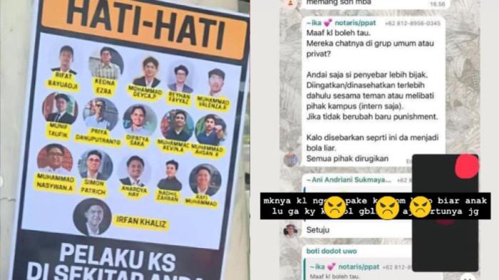 KASUS FH UI - Viral curhatan orangtua mahasiswa FH UI tak terima chat pelecehan seksual tersebar hingga disorot se-Indonesia, malah salahkan penyebarnya.
