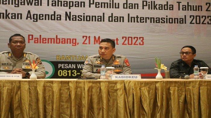 Polda Sumsel Buka Rakernis Pengelolaan Keuangan Dalam Mengawal Tahapan Pemilu dan Pilkada 2024