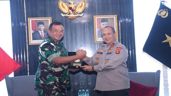 Wujud Sinergitas TNI dan Polri, Danpuspomad TNI Sambangi Mapolda Sumsel