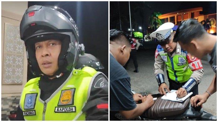 Kapolda Sumsel Turun Langsung, Puluhan Kendaraan Terjaring Razia Gabungan di Simpang 5 DPRD Sumsel