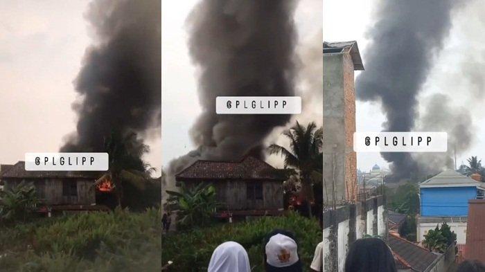 BREAKING NEWS : Kebakaran di Banten 6 Plaju, Kepulan Asap Hitam Membumbung Tinggi, Hanguskan 3 Rumah