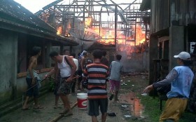 Si Jago Merah Habiskan Rumah di Purun Penukal