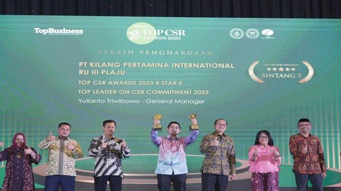 Kilang Pertamina Plaju Raih Penghargaan Bintang Lima di TOP CSR Awards 2023