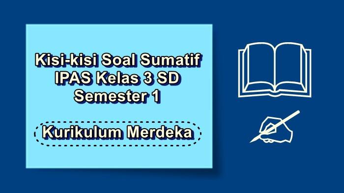 Kisi-kisi Soal Sumatif IPAS Kelas 3 SD Semester 1 Kurikulum Merdeka Lengkap dengan Kunci Jawaban