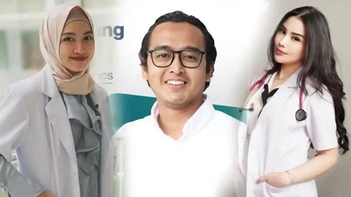 DOKTER SELINGKUH - Selebgram Cindy Rizky (kanan), dr Riky (tengah), dr Pramaisshela Arinda atau Maissy (kiri-kerudung)