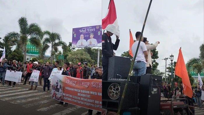 Tak Berpihak, Pencabutan UU Cipta Kerja Jadi Tuntutan Prioritas Buruh di Musi Rawas