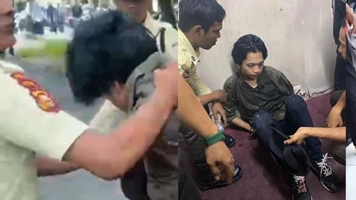 Kolase pembacokan mahasiswi UIN Suska Riau.