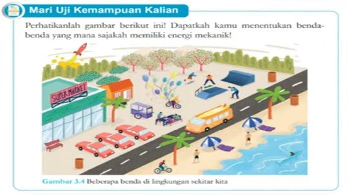 Kunci Jawaban IPA Kelas 8 SMP Halaman 92 Kurikulum Merdeka, Mari Uji Kemampuan Kalian Energi Mekanik