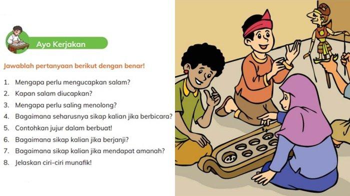 Kunci Jawaban Soal PAI Kelas 4 SD Halaman 148 Semester 1 Kurikulum Merdeka, Tugas Ayo Kerjakan Bab 8