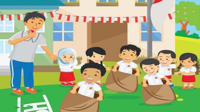 Latihan Soal Bahasa Inggris Kelas 5 SD/MI Kurikulum Merdeka, Unit 10 I Like Playing Balap Karung