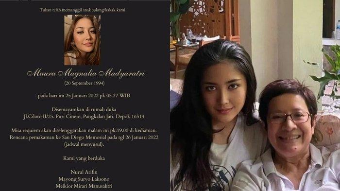 PENYEBAB Putri Sulung Nurul Arifin Meninggal Dunia, Maura Magnalia Diduga Kena Serangan Jantung