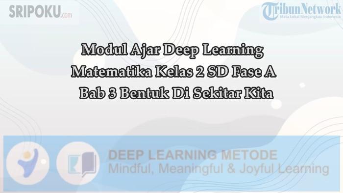 Modul Ajar Deep Learning Matematika Kelas 2 SD Bab 3 Bentuk Di Sekitar Kita