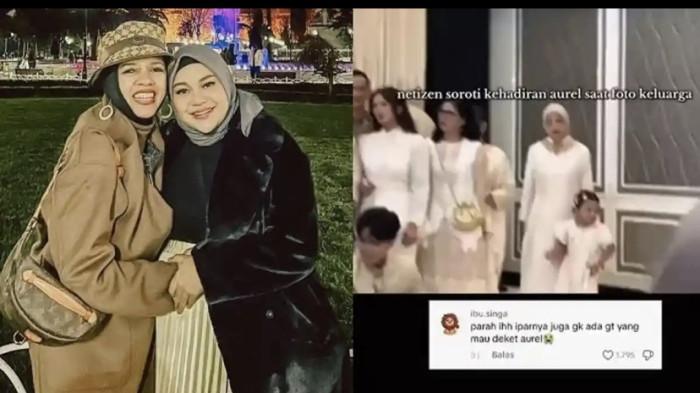 VIRAL AUREL DICUEKI - Momen Aurel Hermansyah terlihat dicuekin dan kebingungan saat sesi foto keluarga Gen Halilintar viral. Ibunda Atta langsung disorot netizen.
