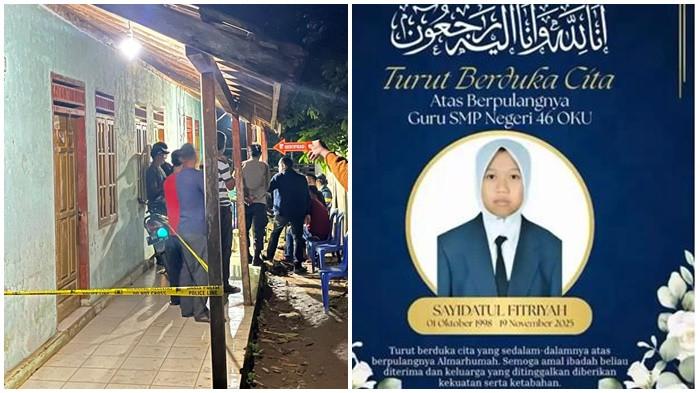 Fakta Guru PPPK SMPN 46 OKU Tewas Mengenaskan di Kosan, HP dan Kunci Motor Korban Hilang