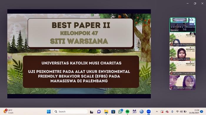 PSYENCE 2025 - Prestasi ini menjadi motivasi mahasiswa UKMC untuk terus berkarya lewat penelitian relevan bagi masyarakat dan lingkungan.