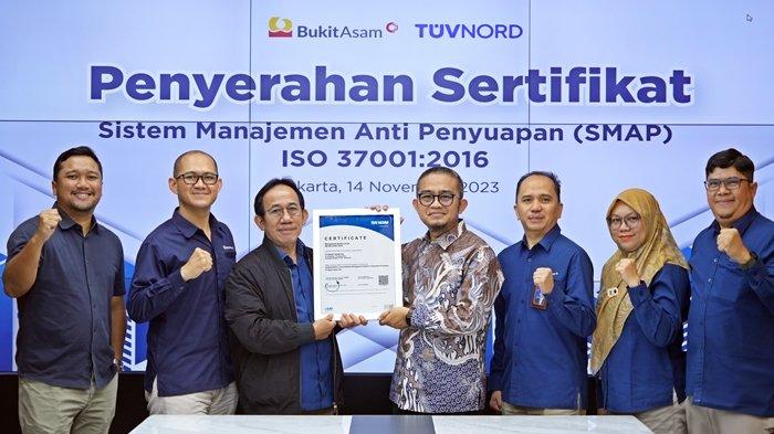 PT Bukit Asam Sukses Pertahankan Sertifikasi Sistem Manajemen Anti Penyuapan