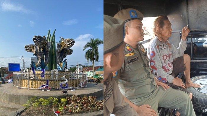 Belum Diresmikan, Tugu Ikan Serandang di PALI Senilai 3 Milyar Dirusak Oleh ODGJ