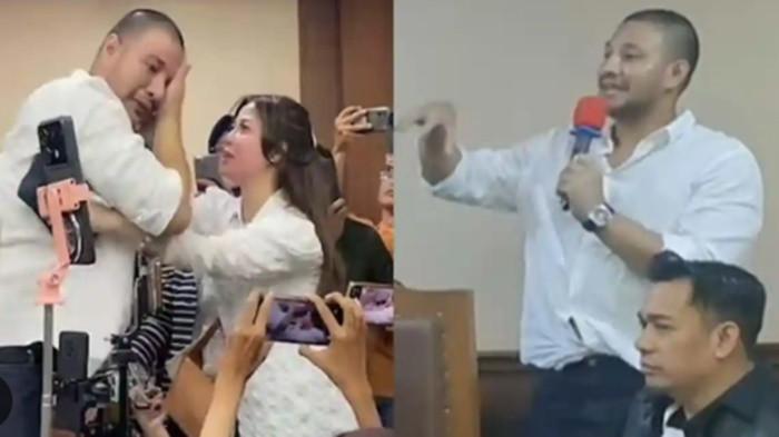 AMMAR ZONI NANGIS - Kolase. Peluk Kamelia, Ammar Zoni Kirim Pesan ke Calon Mertua, Ngaku Ingin Serius