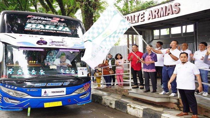 Pelepasan Mudik Gratis PT Pegadaian Kanwil III Palembang
