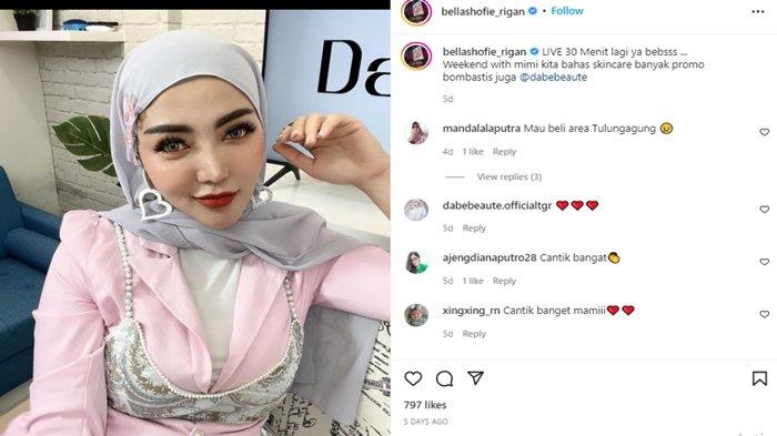 Penampilan Bella Shofie mengenakan hijab