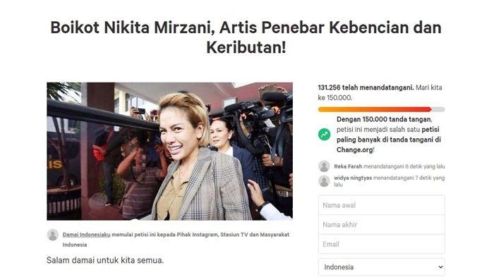 HEBOH Petisi Boikot Nikita Mirzani, Diduga Sosok Ini yang Jadi Dalangnya?