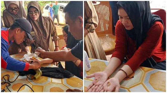 WANITA Muda Asal Jirak Muba Datangi Damkar PALI, Minta Lepasi 3 Cincin yang Sebabkan Jarinya Bengkak
