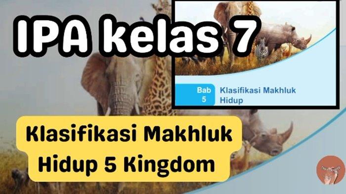 Rangkuman IPA Kelas 7 SMP Semester 2 Kurikulum Merdeka, Bab 5 Klasifikasi Makhluk Hidup 5 Kingdom
