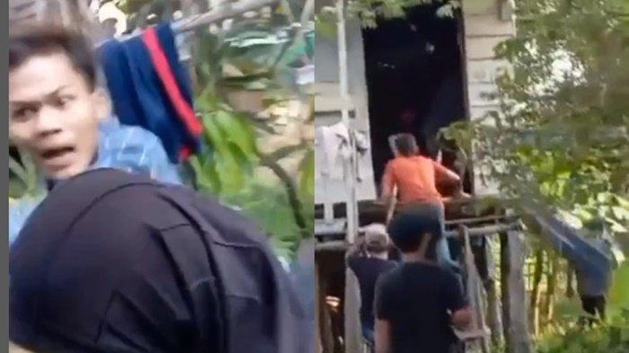 Viral Rumah Warga di Jakabaring Palembang Dihancurkan Tetangga, Pelaku Bawa Rombongan 2 Mobil