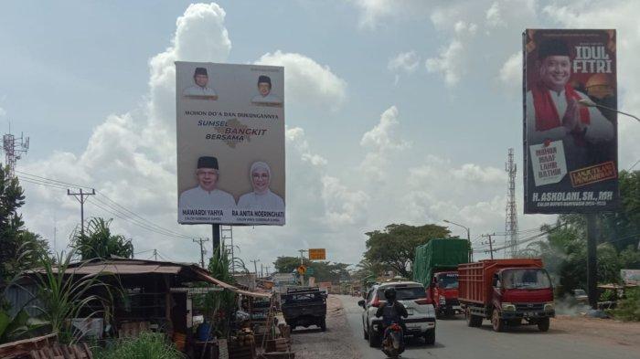 Sinyal Berpasangan di Pilgub Sumsel 2024 Kian Menguat, Baliho Mawardi-Anita Bertebaran di Jalan
