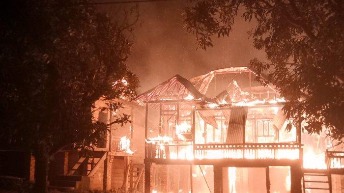 4 Rumah Warga di Jirak Jaya Muba Hangus Terbakar, Camat Ungkap Penyebab Dugaan Sumber Api Muncul