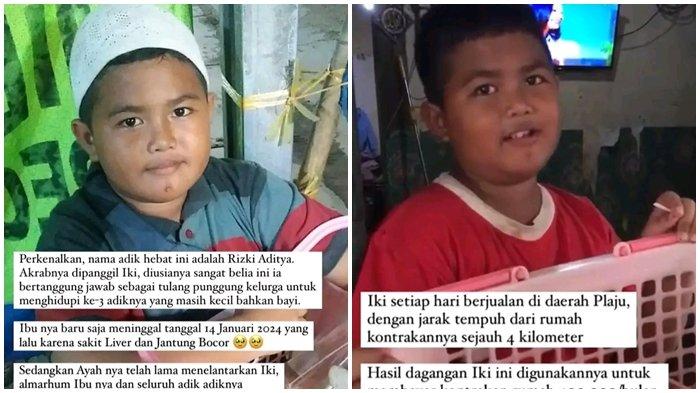 Sosok Iki Bocah 11 Tahun di Palembang Seorang Diri Hidupi 3 Adik Balita, Ibu Meninggal-Ayah Pergi