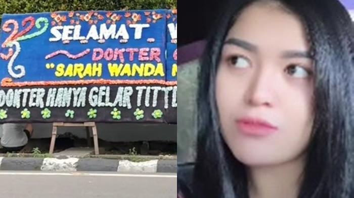 SOSOK Istri Sah Kirim Papan Bunga ke Wisuda Dokter yang Diduga Pelakor Viral, Lulusan Hukum UMSU