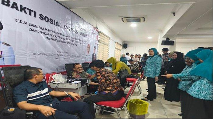 Sinergi IPDN, IKAPTK dan PMI Sumsel Gelar Donor Darah Bantu Masyarakat, Peringati HKG PKK ke-53