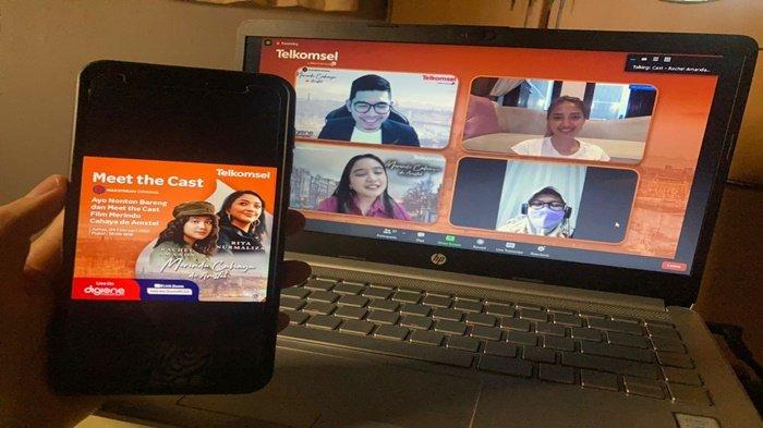 Telkomsel Gelar Meet the Cast Bersama Pemain Film Merindu Cahaya de Amstel & Pelanggan di Sumatera