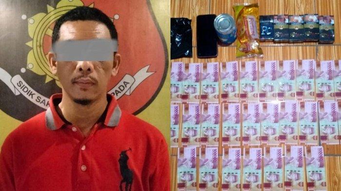 Peredar Uang Palsu di Wilayah Hukum Polres Muara Enim Dibekuk, Beli Upal Melalui Online
