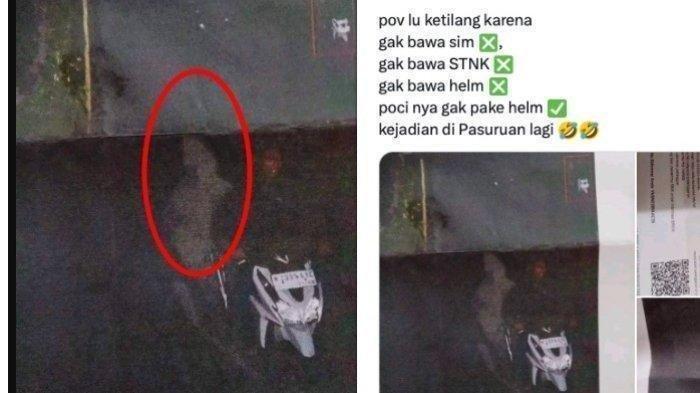 Viral Pria Ditilang karena Bonceng Pocong tak Pakai Helm Terekam di ETLE, Polisi Ungkap Kronologinya