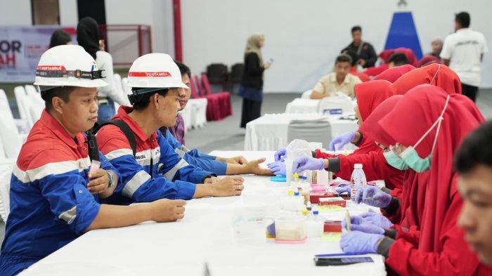 Wujud Peduli Kemanusiaan, Kilang Pertamina Plaju Kumpulkan 900 Lebih Kantong Darah dari Pendonor