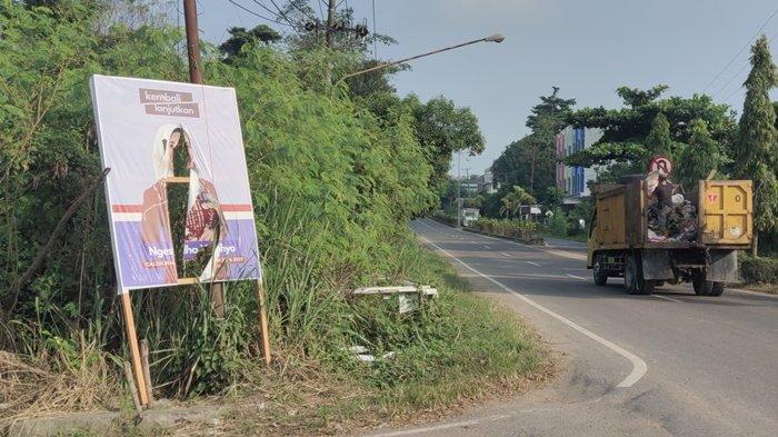 Sepekan Dipasang, Belasan Baleho Calon Walikota Hj Ngesti Ridho Yahya Dirusak Oknum OTD
