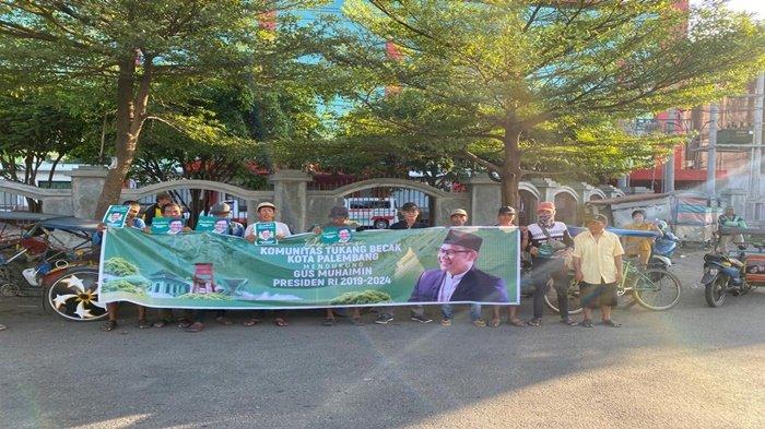 Tukang Becak di Palembang Siap Menangkan Gus Muhaimin di Pilpres 2024