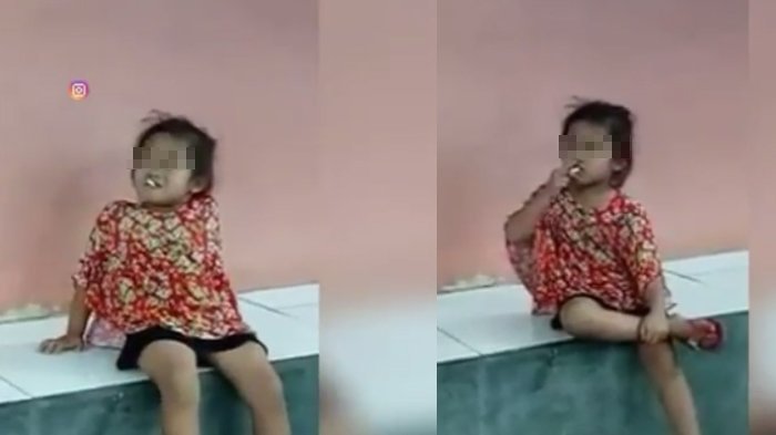 Beredar di Sosmed, Video Bocah Sedang Merokok Ini Bikin Geram Netizen