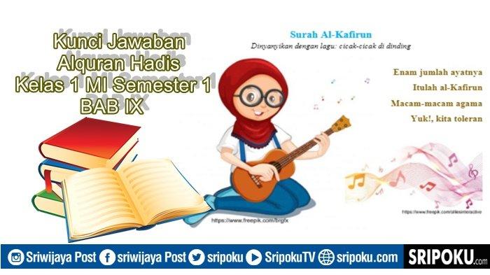 Kunci Jawaban Tugasku Bab 9 Mapel Alquran Hadis Kelas 1 MI Halaman 76-77 Semester 1 Kurikulum 2013