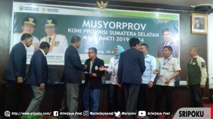 Daud Rotasi Terpilih Jadi Ketua Pimpinan Sidang Pleno Musorprov KONI Sumsel